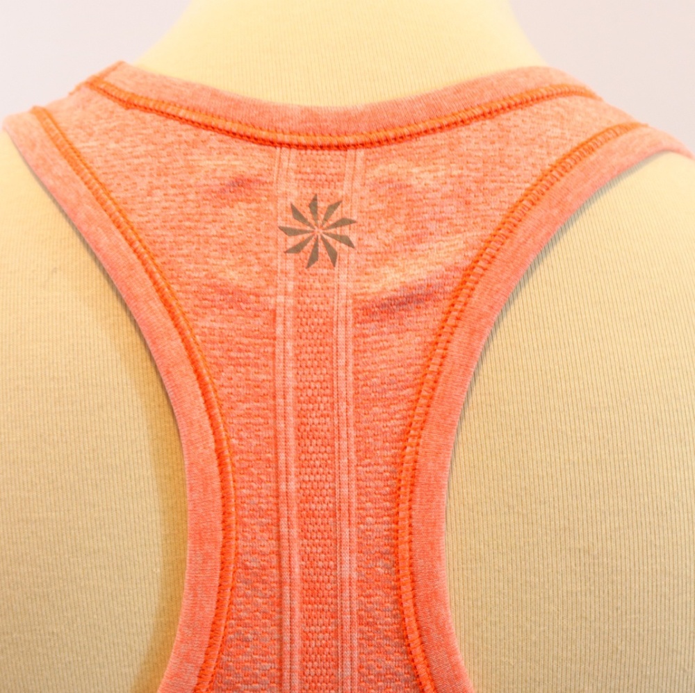 Athleta Ruched Athletic Workout Racerback Tank Top - Picture 3 of 7